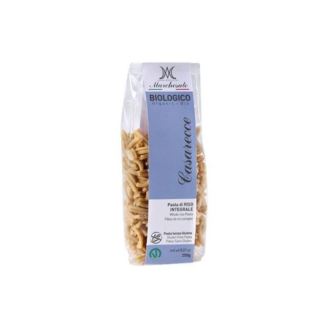 Paste casarecce din orez integral bio fara gluten 250g, Marchesato