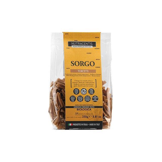 Paste cu faina de sorg bio fara gluten 250g, Nutracentis