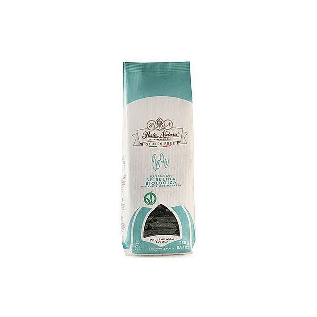 Paste din orez cu spirulina bio fara gluten 250g, Pasta Natura