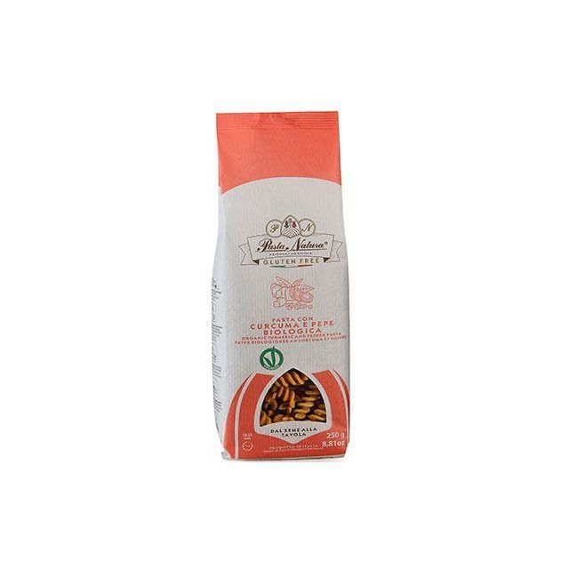 Paste cu turmeric si piper bio fara gluten 250g, Pasta Natura