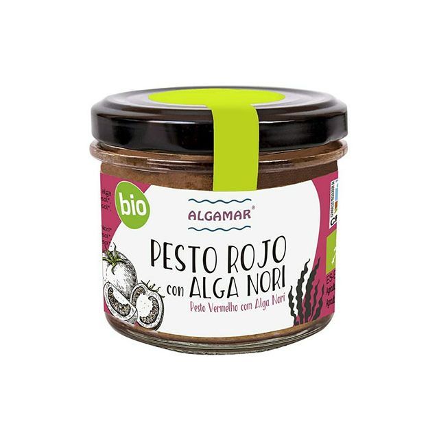 Pesto rosu cu alge nori bio 100g, Algamar