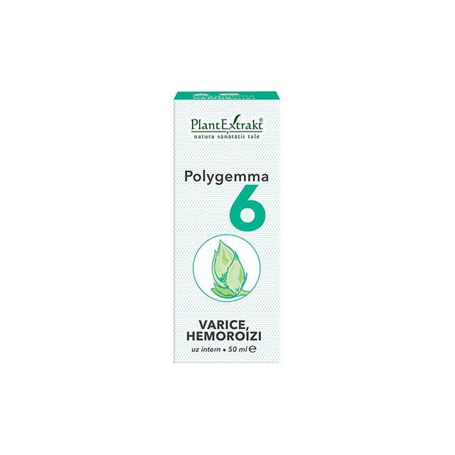 Polygemma 6 - Varice, Hemoroizi 50ml, Plantextrakt