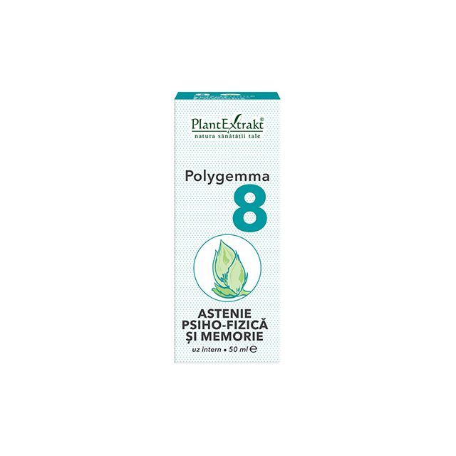 Polygemma 8 - Astenie Psiho-Fizica si Memorie 50ml, Plantextrakt