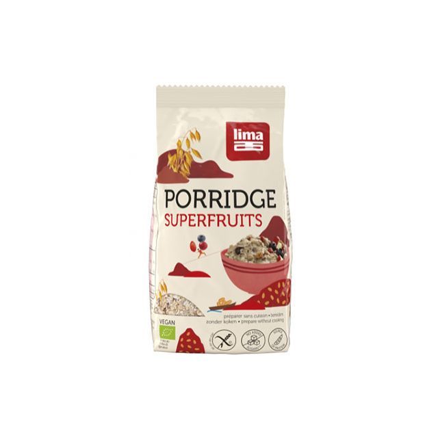 Porridge Express cu superfructe fara gluten bio 350g, Lima