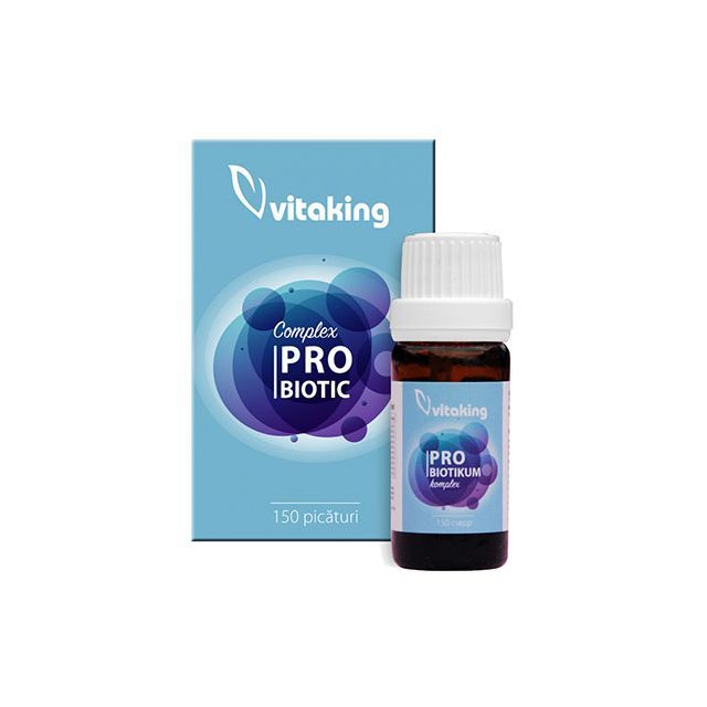 Complex Probiotic (10 tipuri de bacterii) 6ml, Vitaking