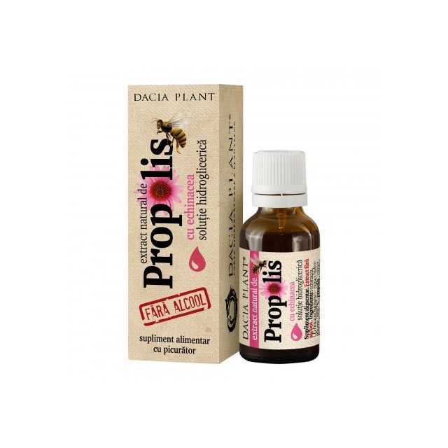 Propolis cu Echinacea fara alcool cu picurator 20ml, Dacia Plant