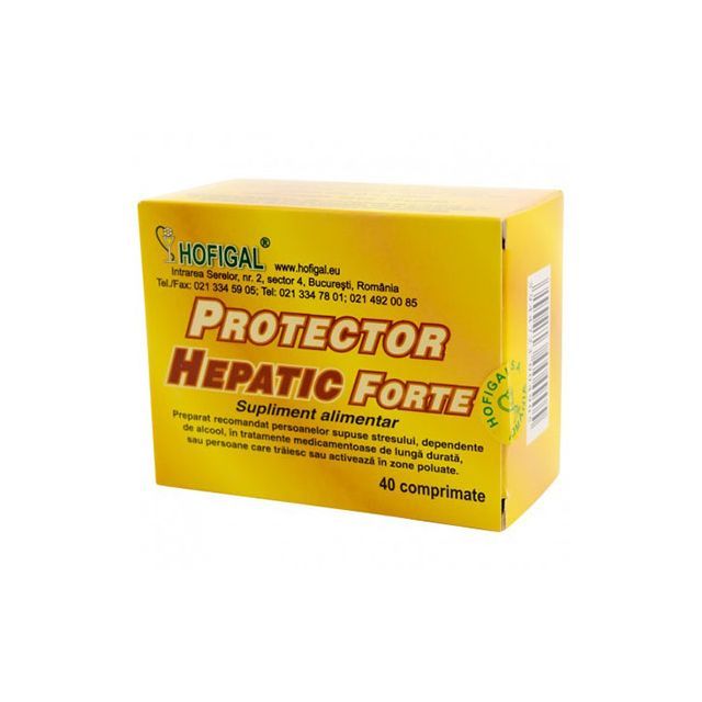 Protector hepatic forte 40 cpr, Hofigal