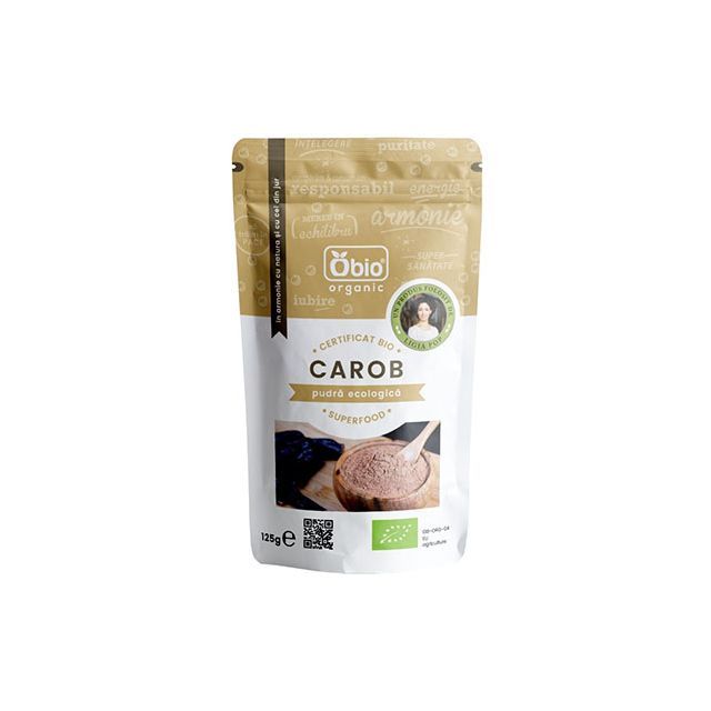 Pudra de carob (roscove) bio 200g, Dragon Superfoods