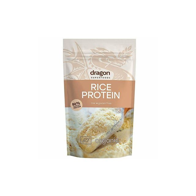 Pudra proteica din orez bio 200g, Dragon Superfoods