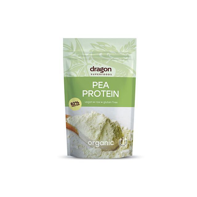 Pudra proteica din mazare bio 200g, Dragon Superfoods