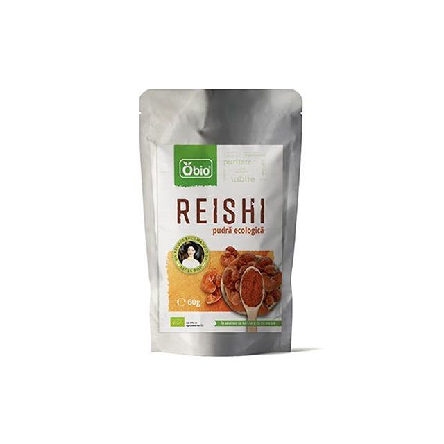 Reishi pulbere bio 60g, Obio