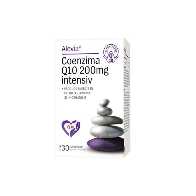 Coenzima Q10 200mg intensiv 30 cpr, Alevia