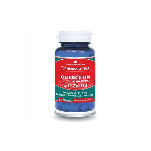 Quercetin Imuno Suport 60cps, Herbagetica