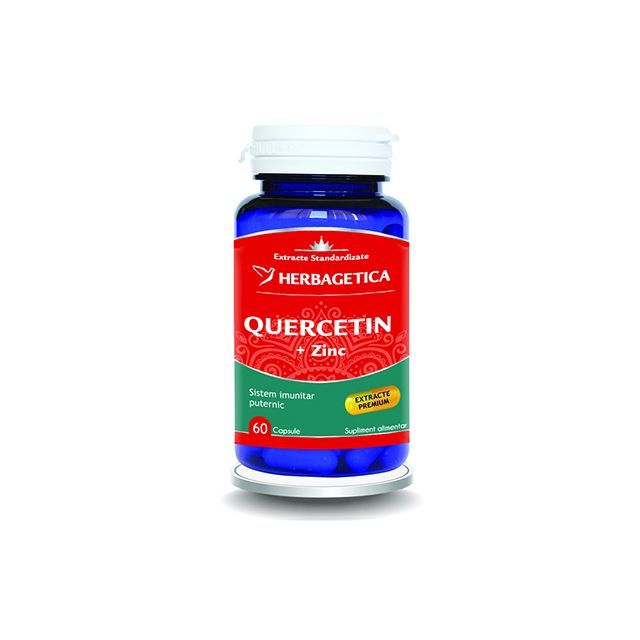 Quercetin+Zinc 60 cps, Herbagetica
