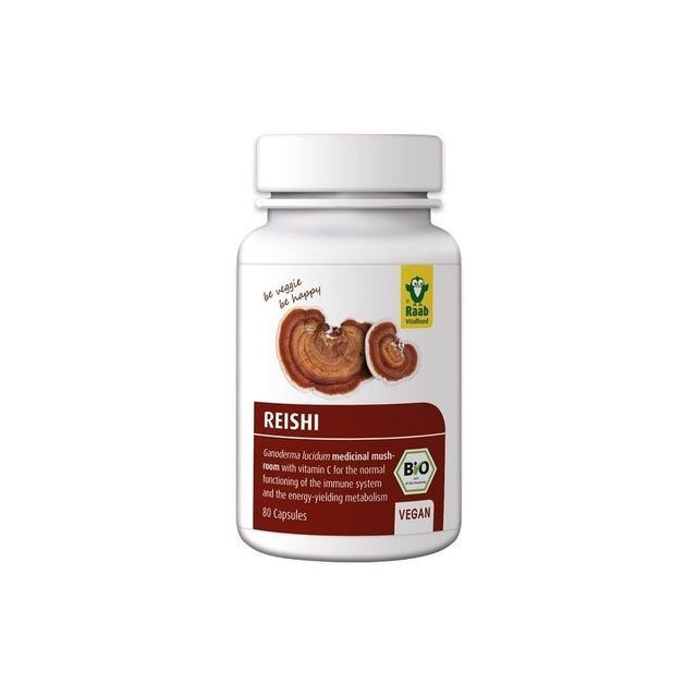 Reishi extract bio 400mg 80 cps, Raab Vitalfood