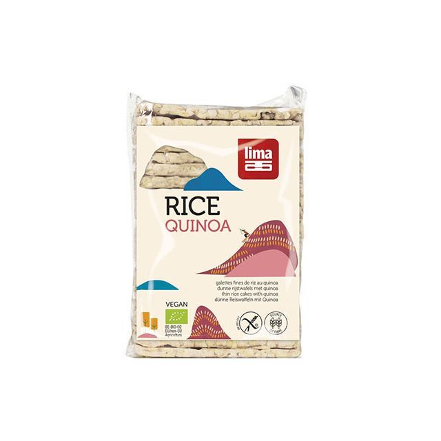 Rondele rectangulare de orez expandat cu quinoa bio 130g, Lima