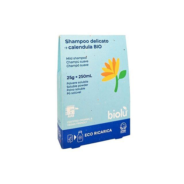 Sampon ecologic cu galbenele pudra, eco-refill 25g, Biolu
