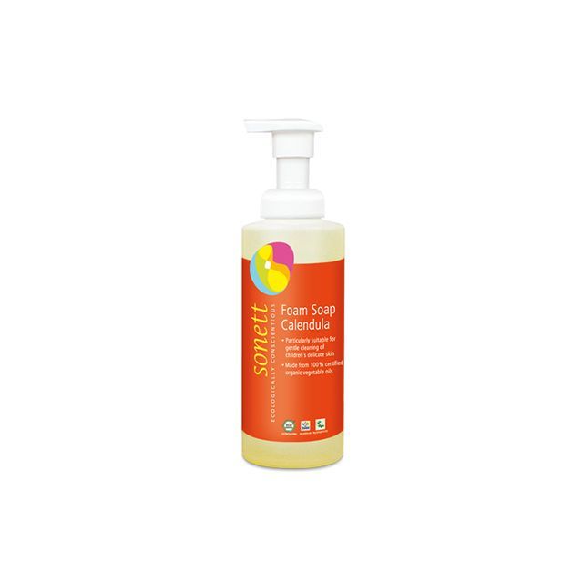 Sapun lichid ecologic spumant cu galbenele pentru copii 200ml, Sonett