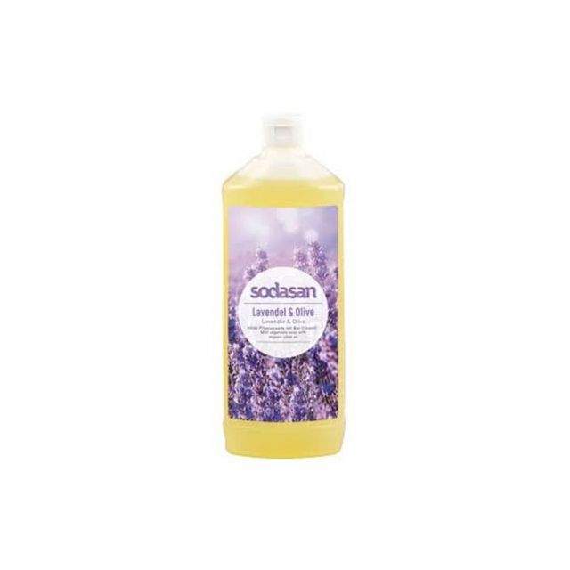 Sapun lichid/gel de dus ecologic Lavanda - Masline 1l, Sodasan