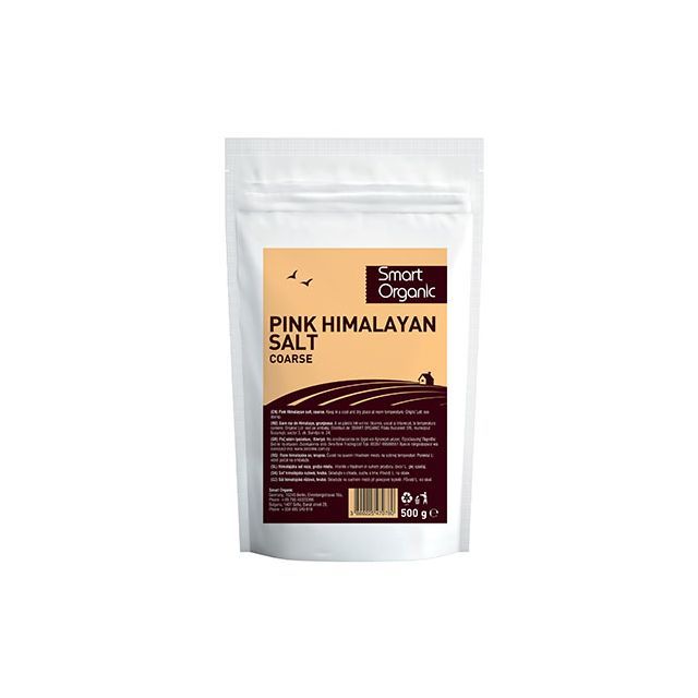 Sare roz de Himalaya grunjoasa 500g, Smart Organic