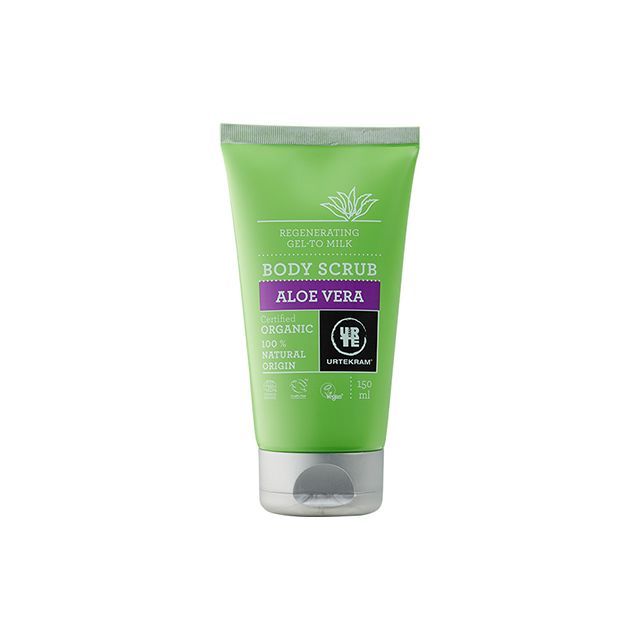 Scrub de corp bio cu aloe vera si portocala 150ml, Urtekram