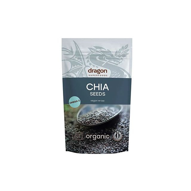Seminte de chia raw bio 500g, Dragon Superfoods