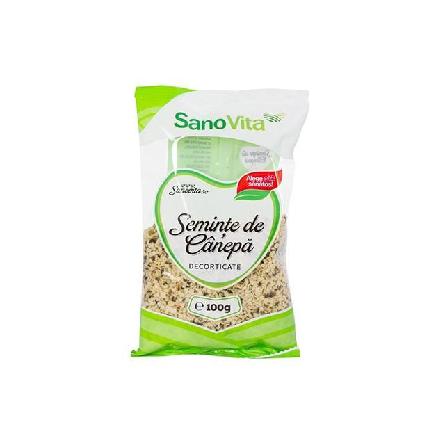 Seminte de canepa decorticate 100g, SanoVita