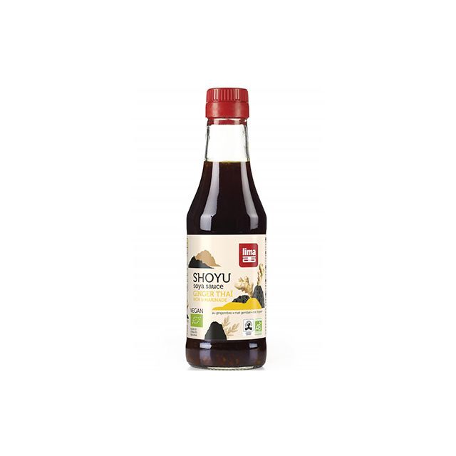 Sos de soia Shoyu Ginger Thai bio 250ml, Lima