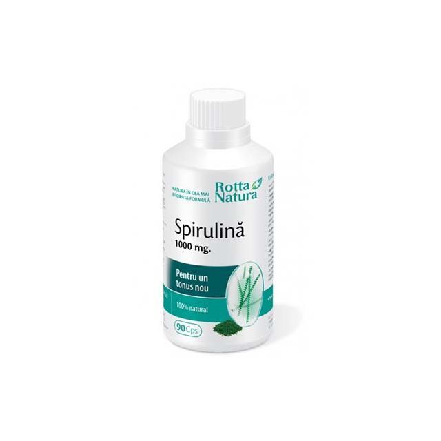 Spirulina Bio 1000mg 90 cps , Rotta Natura
