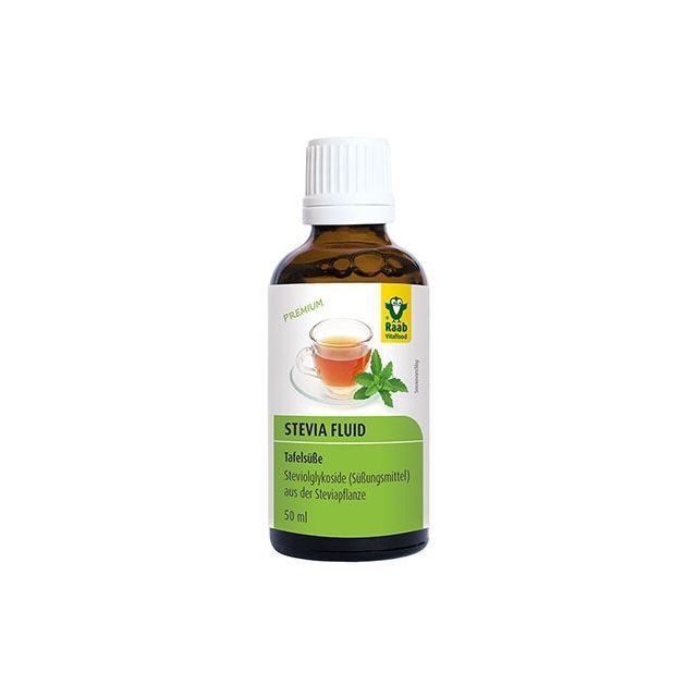 Stevia indulcitor lichid premium 50ml, Raab Vitalfood