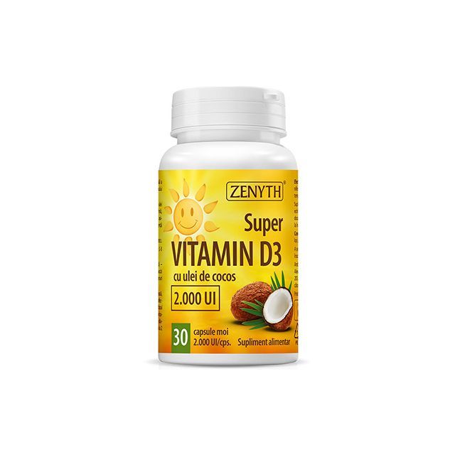 Super Vitamin D3 2000UI 30 cps, Zenyth