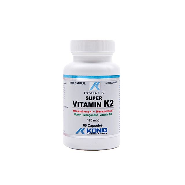 Super vitamina K2 120mcg 60 cps, Konig Nutrition