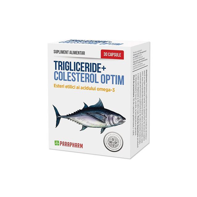 Trigliceride+ colesterol optim 30 cps, Parapharm
