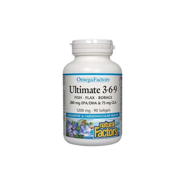Ultimate 3-6-9 1200mg 90 gelule, Natural Factors
