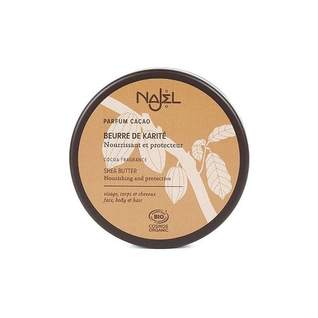 Unt de shea organic cu aroma de cacao 100g, Najel