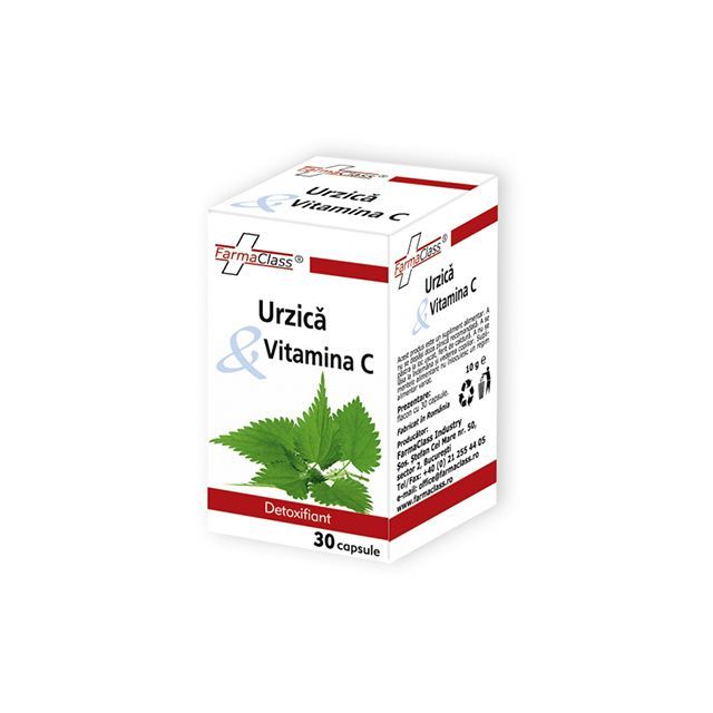 Urzica & Vitamina C 30 cps, FarmaClass