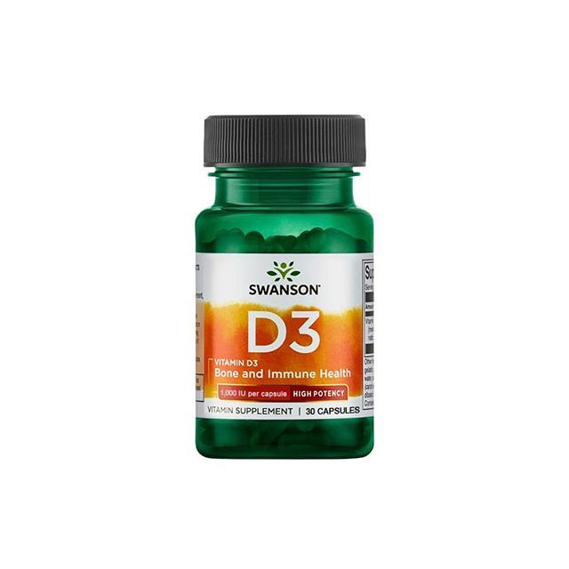 Vitamina D3 1000UI 30 cps Swanson
