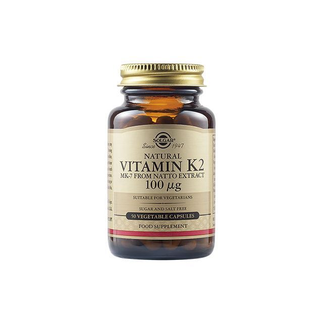 Vitamina K2 (Vitamin K2) 100μg 50 cps, Solgar