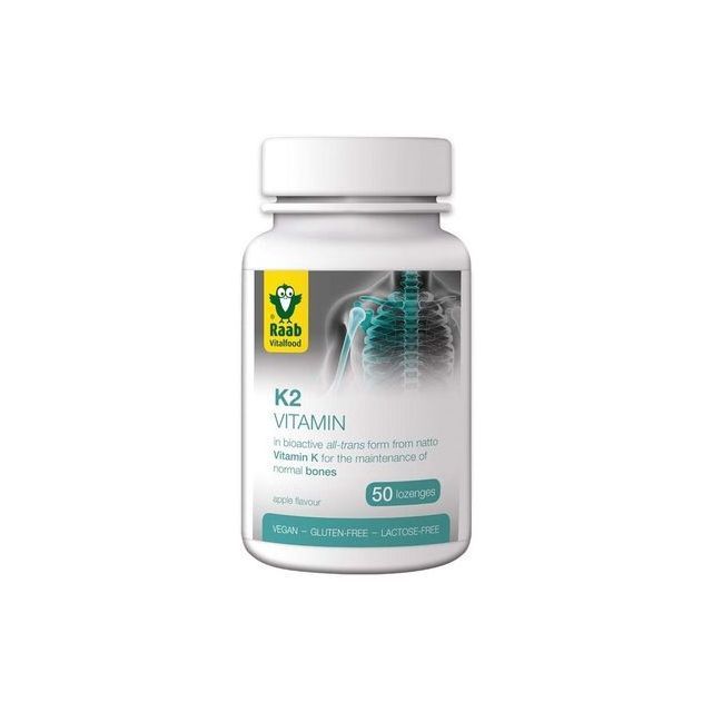Vitamina K2 1500mg 50 tbl, Raab Vitalfood