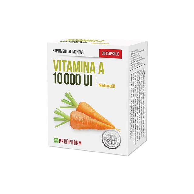 Vitamina A 10000UI 30 cps, Parapharm
