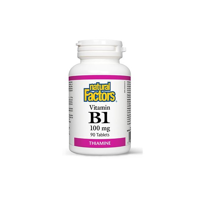 Vitamina B1 - Tiamina 100mg 90 tbl, Natural Factors