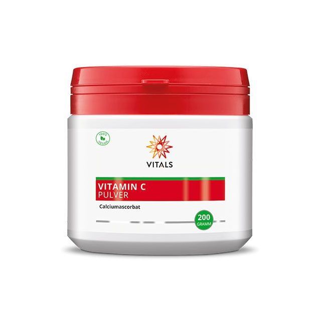 Vitamina C Tamponata Pulbere din Ascorbat de Calciu 200g, Vitals