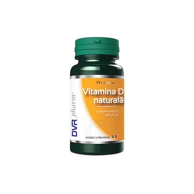 Vitamina D naturala 60 cps, DVR Pharm