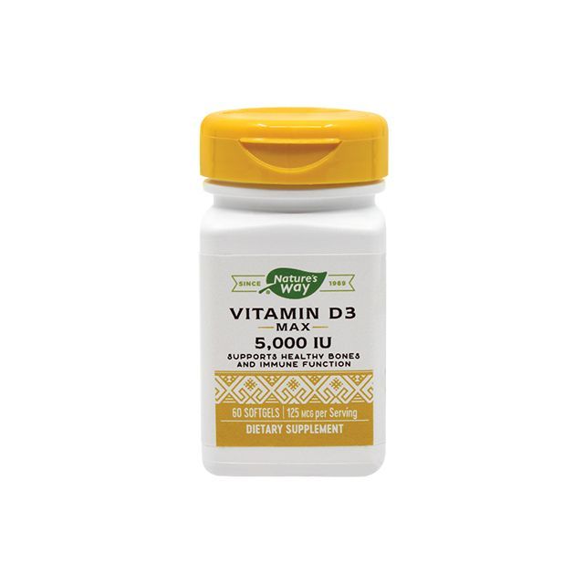 Vitamin D3 5000UI 60 cps, Natue's Way