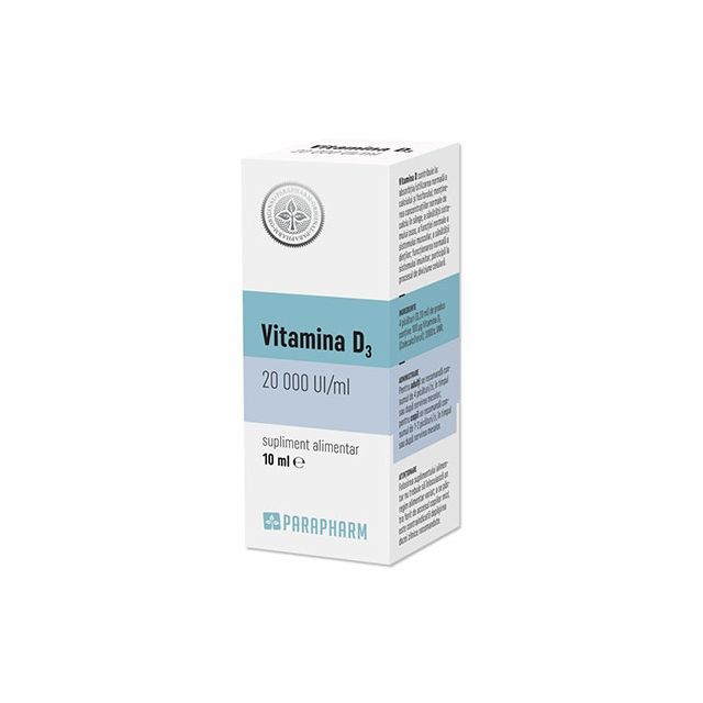 Vitamina D3 20 000UI 10ml, Parapharm