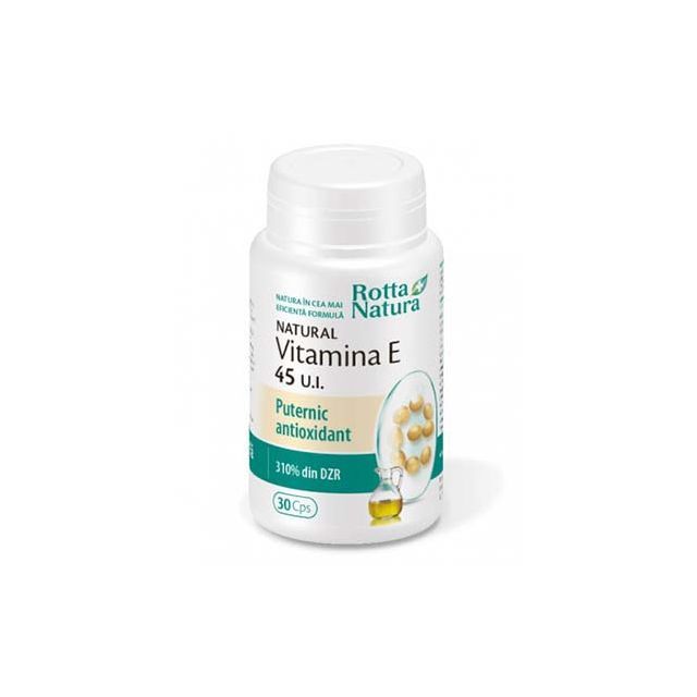 Vitamina E naturala 45UI 30 cps, Rotta Natura