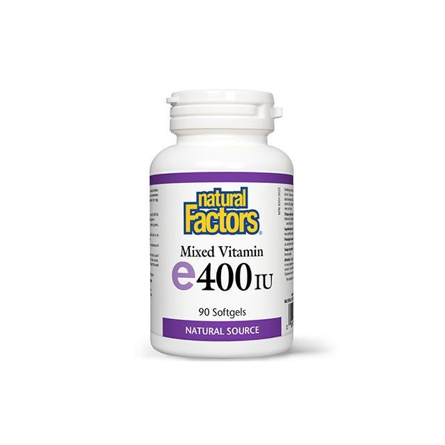 Vitamina E 400UI mix (Complex de vitamine E) 400UI 90 cps moi, Natural Factors