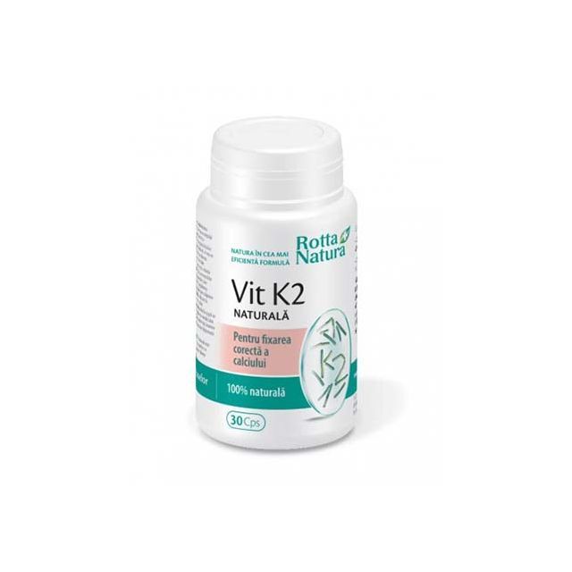 Vitamina K2 naturala 30 cps, Rotta Natura