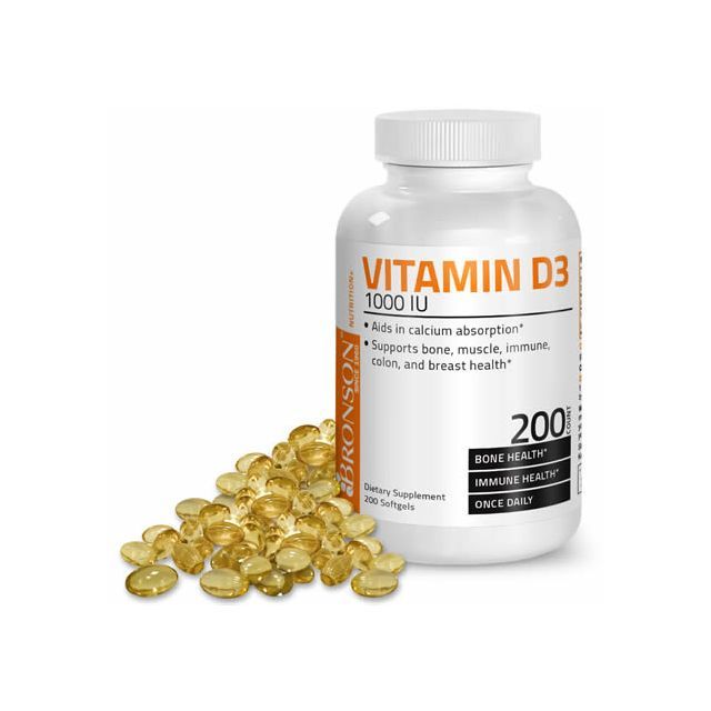 Vitamina D3 1000UI 200cps, Bronson