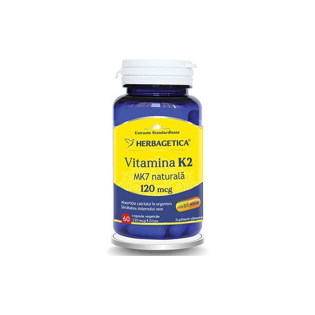 Vitamina K2 MK7 60 cps, Herbagetica